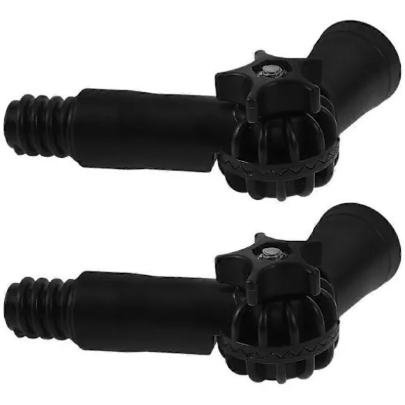 2 st Vinkeladapter Stångförlängning Gångjärnstips Universal Moppstång Tillbehör Vinkeladapter För Fönsterputsborste Valfri Standardgängad Spets Black 13.50X5.20X3.50CM | Fyndiq