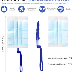 50 stycken dammvippor, dammtrasor, refill-paket för Swiffer, mikrofiber dammvippa med 2 handtag för damm smuts bil