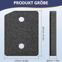 4 stycken filter Kompatibla med Miele T1-serien torktumlare 9164761 reservdel torktumlare fin/grov 207 x 157 x 30 mm tumbl