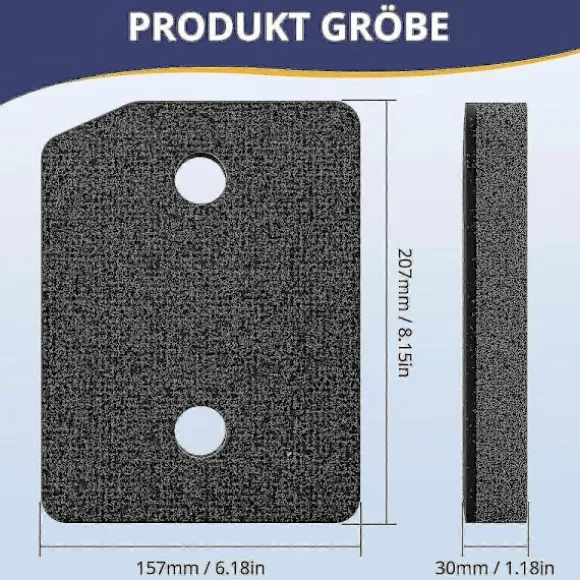 4 stycken filter Kompatibla med Miele T1-serien torktumlare 9164761 reservdel torktumlare fin/grov 207 x 157 x 30 mm tumbl