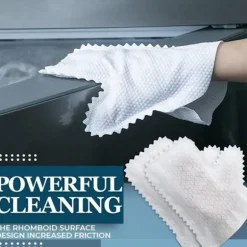 10 stycken förtjockade sughanddukar kan återanvändas Super Mite superfina fiberdammborttagning och sughandskar Hushållsrengöring non-woven handskar