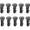 10 Stycken Soptunne Lock Gångjärnstappar 65mm X 18mm Plast Utomhus Soptunne Lock Tappfästen -gt [db]
