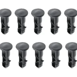 10 Stycken Soptunne Lock Gångjärnstappar 65mm X 18mm Plast Utomhus Soptunne Lock Tappfästen -gt [db]