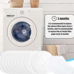 30 Stycken Torktumlare Avgasfilter, Universell Portabel Torktumlare Luddfilter Ersättning för Panda/-WELLNGS
