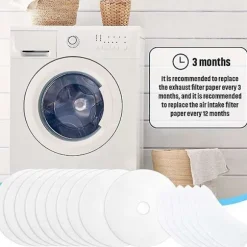 30 stycken torktumlarens avgasfilter, universellt bärbart torktumlarens luddfilterbyte för Panda/