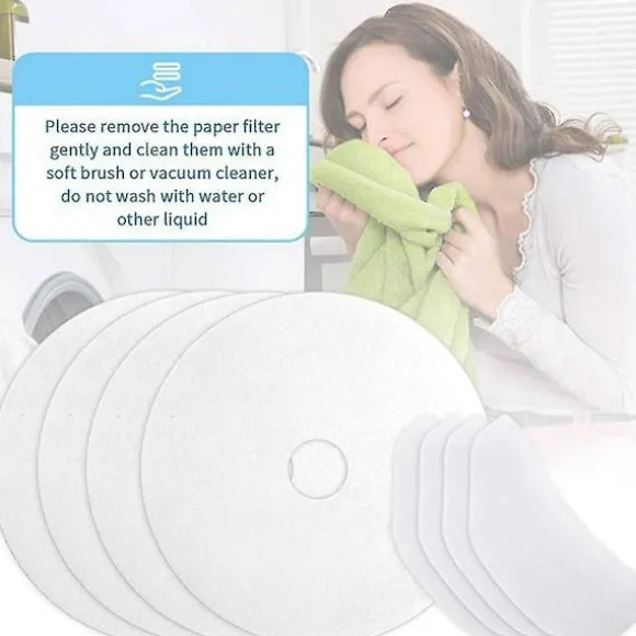 30 stycken torktumlarens avgasfilter, universellt bärbart torktumlarens luddfilterbyte för Panda// White
