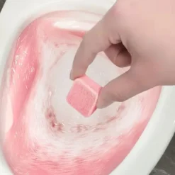 12 tabletter/set Brusande rengöringstabletter för toalett pink