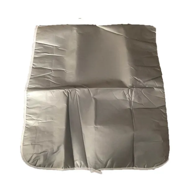 (AZC)Polyester strykbordsöverdrag Högtemperaturbeständigt dubbelt lager strykbordsöverdrag Grå Grå Grå Gray 140*50cm