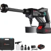 Batteridriven högtryckstvätt, Maxtryck 600 PSI, Nominell effekt 110W, Vattenflöde 5,6L/Min,Elektrisk, 1Batteri, EU