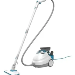 BLACK+DECKER - BHSMP2314-QS - Multifunktions slädångrengörare 2300W - Tank: 1,2L - Kabel: 8m - 14 tillbehör Vit, blå, grå