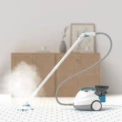 BLACK+DECKER - BHSMP2314-QS - Multifunktions slädångrengörare 2300W - Tank: 1,2L - Kabel: 8m - 14 tillbehör Vit, blå, grå