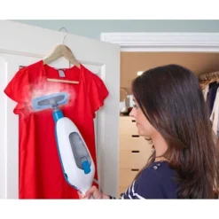 BLACK+DECKER - FSMH13E10-QW - Ångmopp med handrengörare 1300W - 10 tillbehör ingår - 4,8M kabel Vit, blå, grå