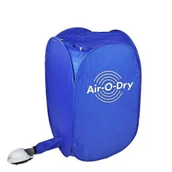 Bärbar Elektrisk Klädtork Vikbar Rese Air-O-Dry Kläder Varm Klädtork Garderob med Tillbehör - EU-kontakt blå blue
