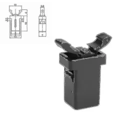 [CA] 2x Ersättningsspärr för Brabantia, kompatibel Touch Lid Bin Clip Lås Reservdel Reparationslås Clip Ersättningslås Spärr Soptunna