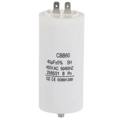 Cbb60 450v 40uf Vattenpumpskondensator för tvättmaskin 50/60hz [DB]