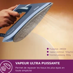 Centralkompressor - PHILIPS - PSG6042/20 - PerfectCare Compact Serie 6000 - 8 bar - 1,8L - Blå Blå