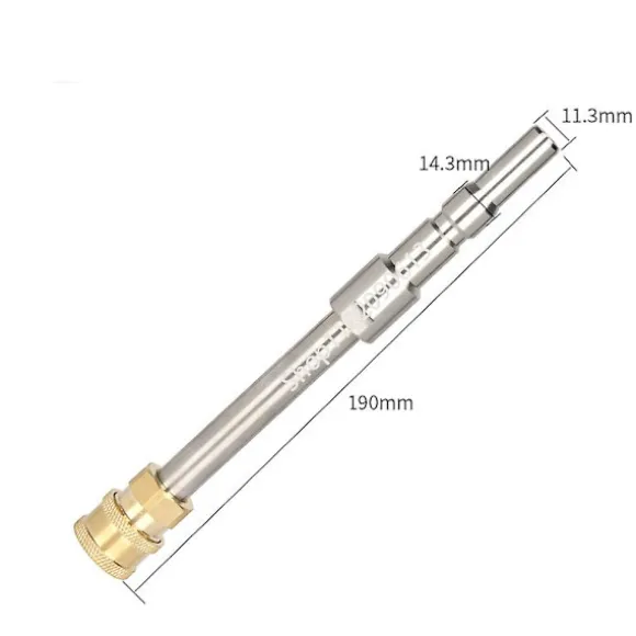 10cm Spjutstångsadapter för högtryckstvättpistol med 1/4 snabbkoppling för Karcher Lavor Bosch Nilfisk Interskol Pink