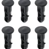 Db 3 par gångjärnsbultar gångjärnsstift för soptunnelock behållare för att passa 240/120/100/60l utomhus soptunnor, 65mm x 18mm, svart plast