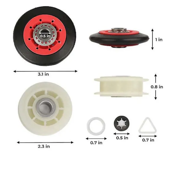 Db 4392067 Torktumlare Reparationssats &w10837240 Torktumlare Löphjul,279640 Löphjul Remskiva Kompatibel Whirlpool,ersätter 4 As shown