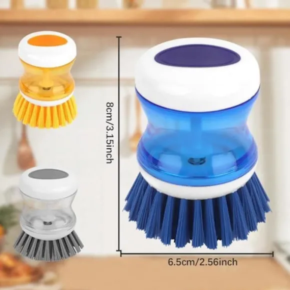 Diskborste med flytande tvålbehållare, Diskborste med diskmedelsbehållare, Diskborste med behållare