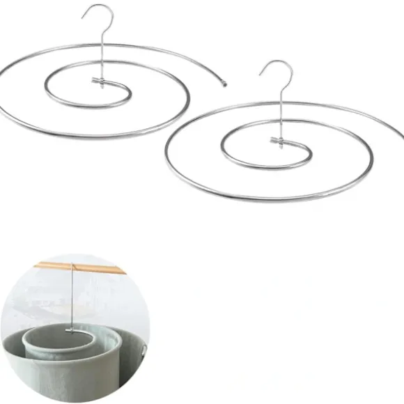 /EA/ 2 st spiralhängare för lakan, hängande torkställ för täcken, Mu