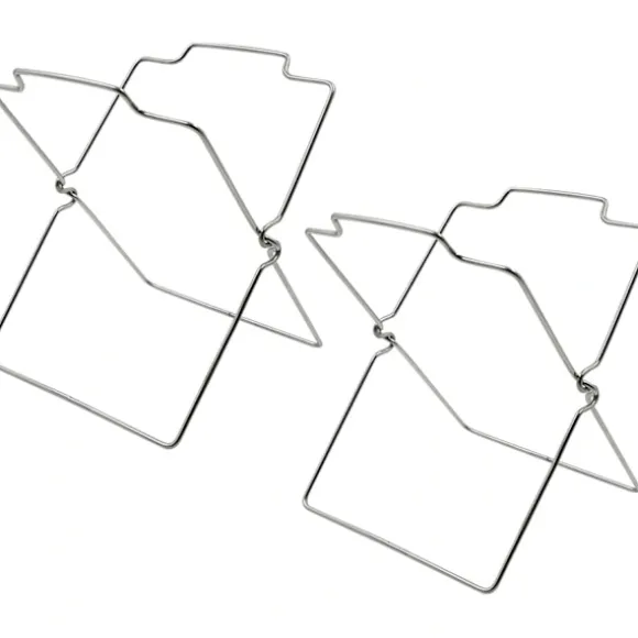 /EA/ Hopfällbar köksavfallspåsehållare - Bärbar metallisk papperskorg, f