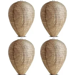 /EA/4 st Getingfällor Giftfritt Lockbete av Papper, Avskräckande för Bin - Getingbo Beige Beige Beige