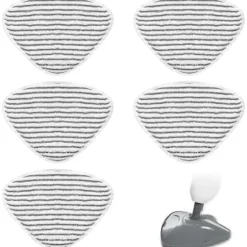 /EA/5-pack Ersättningsöverdrag för Vileda Ångmopp - För Vileda Ångmopp - Ersättningsöverdrag för Ångmopp - Kompatibel med Vileda - Fångar Smuts, D