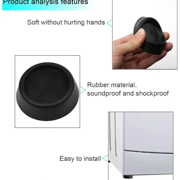 /EA/4-pack universella vibrationsdämpare