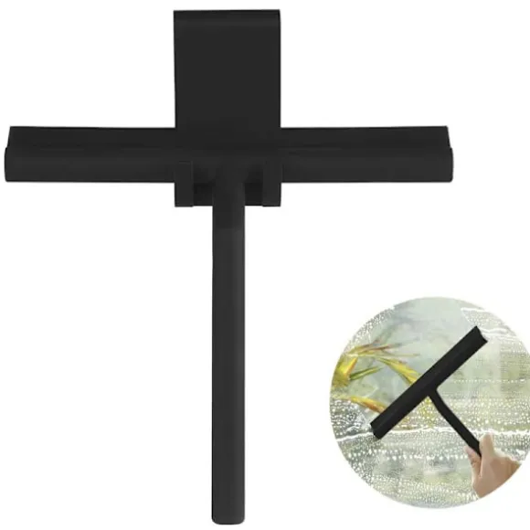 /EA/Silikongummiblad dusch bilskrapa badrumsskrapa badrumsduschskrapa klar glasväggrengöring för duschglas, fönster med silikon