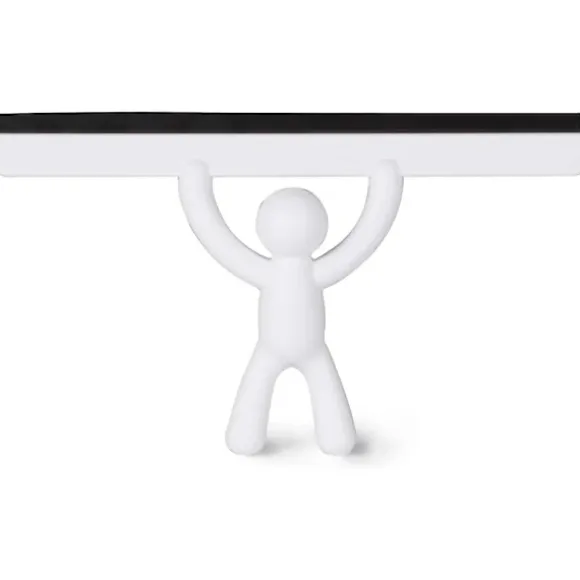/EA/UMBRA Buddy Rakel. Buddy duschskrapa, vit färg, storlek 26,7x15,9x5,1cm
