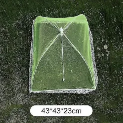 /EA/Vikbart Matnät Skydd Flugskydd Anti Mygga Pop-up Mat Skydd Paraply Måltid Grönsak Frukt Andningsbart Skydd Kökstillbehör 43x43cm grön
