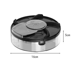 Elektrisk Flugfångare Automatisk USB Avtagbar Flugfälla för Utomhus Ranch Svart Plug in LGL Black Rechargeable 16cmx16cmx5cm