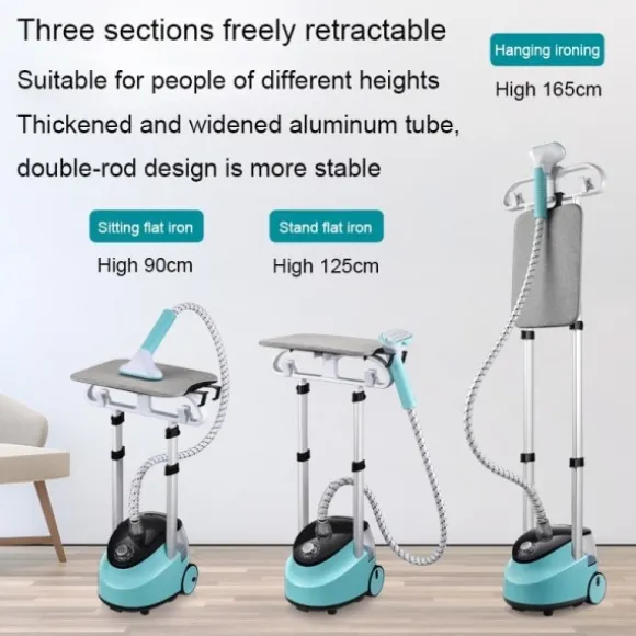 Elektrisk Plagg Steamer 10 Gears Justerbar Handhållen Platt Ånga Strykning Maskin
