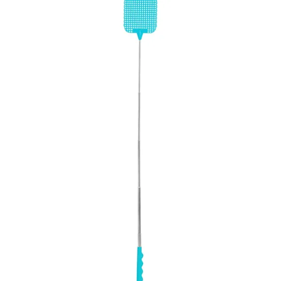En praktisk och utdragbar flugsmälla med justerbar längd, från 26 till 72 cm. Korall.