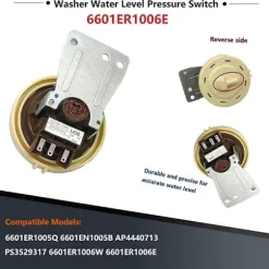 6601ER1006G Tryckvakt för tvättmaskin, vattennivåvakt 6601ER1006E 6601E