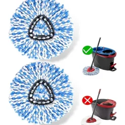 Ersättningsbas för Spin Mop, endast för Ocedar Rinseclean 2-tankssystem. Ersättningsbas för Spin Mop-huvuden för O Cedar Mop, ersättningshuvud [db] Blue 2 Pack | Fyndiq