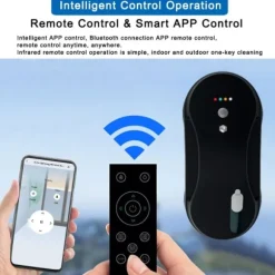 Fönster rengöring robot APP smart kontroll automatik vatten spray glas rengöring hög sug effekt dammsugare