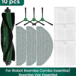 För IRobot Roomba Combo Essential, Roomba Vac Essential Tillbehör Huvudborste Sidoborste HEPA Filter Mopp As Shown