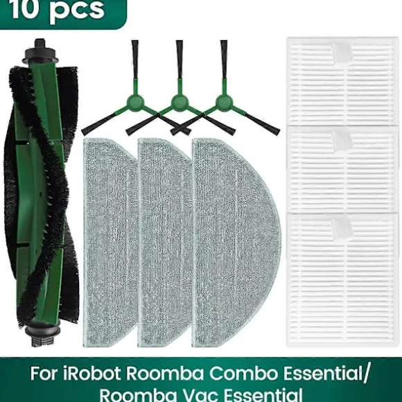 För IRobot Roomba Combo Essential, Roomba Vac Essential Tillbehör Huvudborste Sidoborste HEPA Filter Mopp As Shown