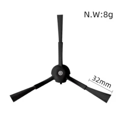 För Roborock S8 / S8+ Robotdammsugare Huvudsida Borstar Hepa Filter Moppduk Tvättbar Tillbehör Set