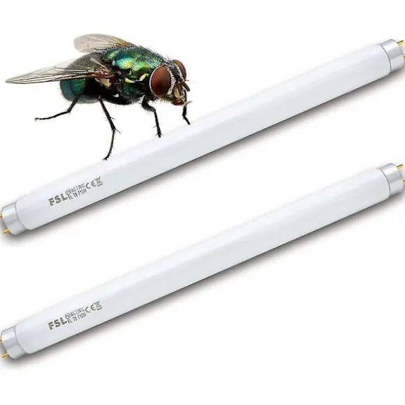 Fsl T8 F10w Bl Ersättningslampa För Myggdödarlampa, 34,5cm Uv-rör För 20w Myggdödare/insektsdödare (2st) (Fww)