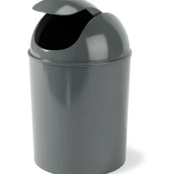 1,25-gallons miniavfallsbehållare med svänglock - Liten soptunna för