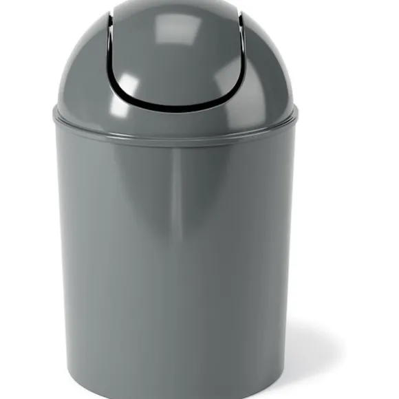 1,25-gallons miniavfallsbehållare med svänglock - Liten soptunna för