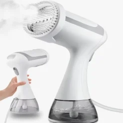 Handhållen Klädångare, 1500W Portabel Klädångare med 300ml Avtagbar Vattentank, Värme Black