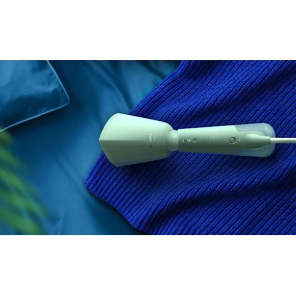 Handhållen ångkokare - PHILIPS - STH5010/70 - 1300 W - Vertikal ångning - Kontinuerligt ångflöde - Sladd: 2,5 m - Grön Grön
