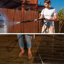 Hogtrycksslang 15M Quick Connect – Nylonforstarkt | Max 200 Bar | Kompatibel med AR Blue Clean, Michelin, Stanley