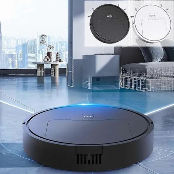 3-i-1 Moppande Robotdammsugare Med Schema Wi-fi/app Självladdande Robotdammsugare Flye242583 (FMY) Black