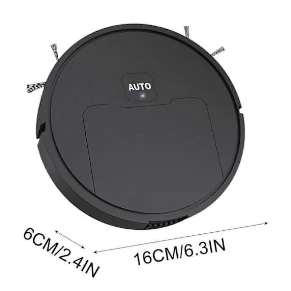 3-i-1 Moppande Robotdammsugare Med Schema Wi-fi/app Självladdande Robotdammsugare Flye242583 (FMY) Black