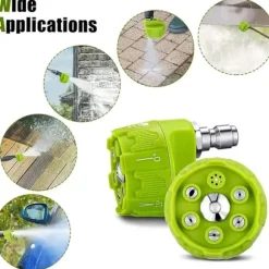 6-i-1 Multifunktionell Sprutmunstycke för Högtryckstvätt max 3500 psi – Bärbara Högtryckstvätttillbehör, Munstycken
